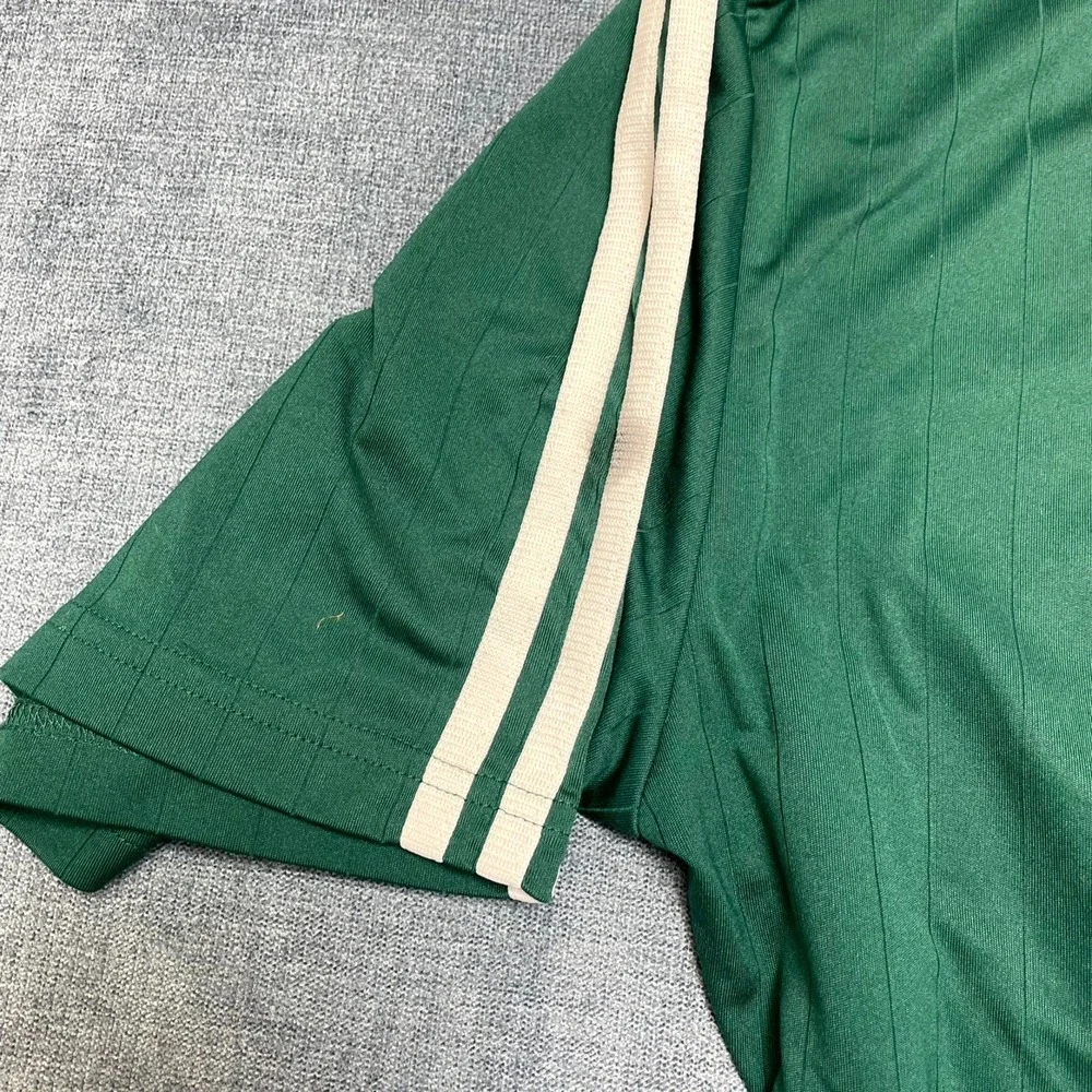 Adidas Volcanes #4 Soccer Jersey Mens Medium Green V-Neck Football Short Sleeve